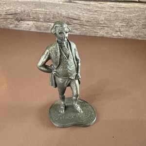 Vtg 1973 Hudson Pewter P. W. Baston John Adams 3" tall Historical